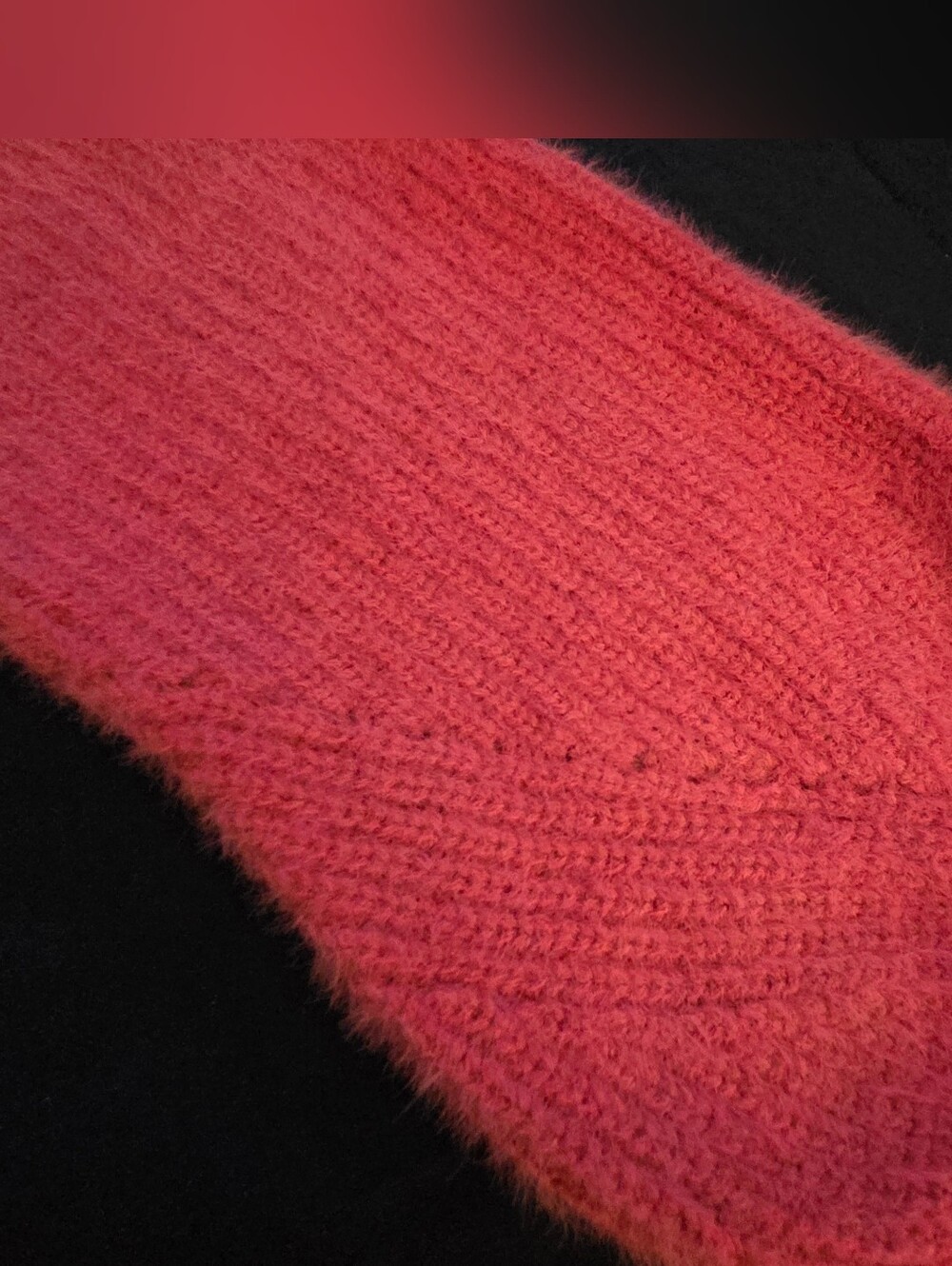 Pure Collection Cropped Sweater, Size L - Picture 3 of 6